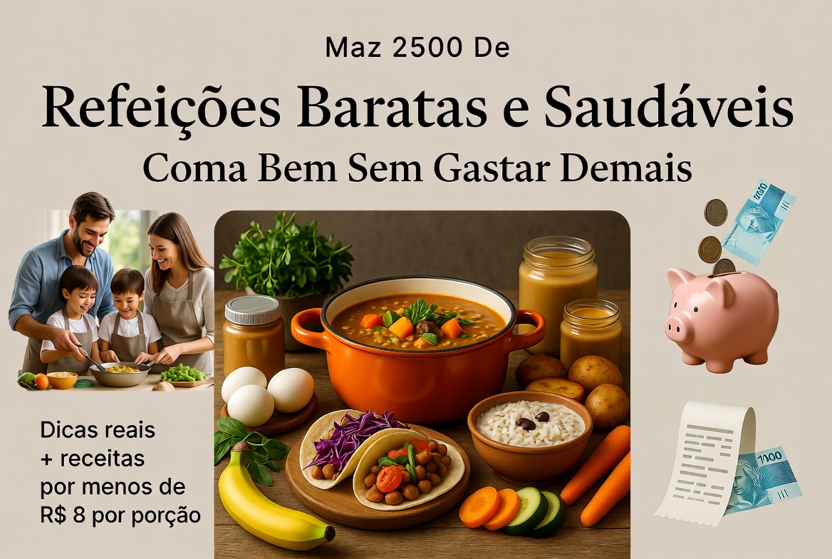 Refeições Baratas e Saudáveis: Coma Bem Sem Gastar Demais